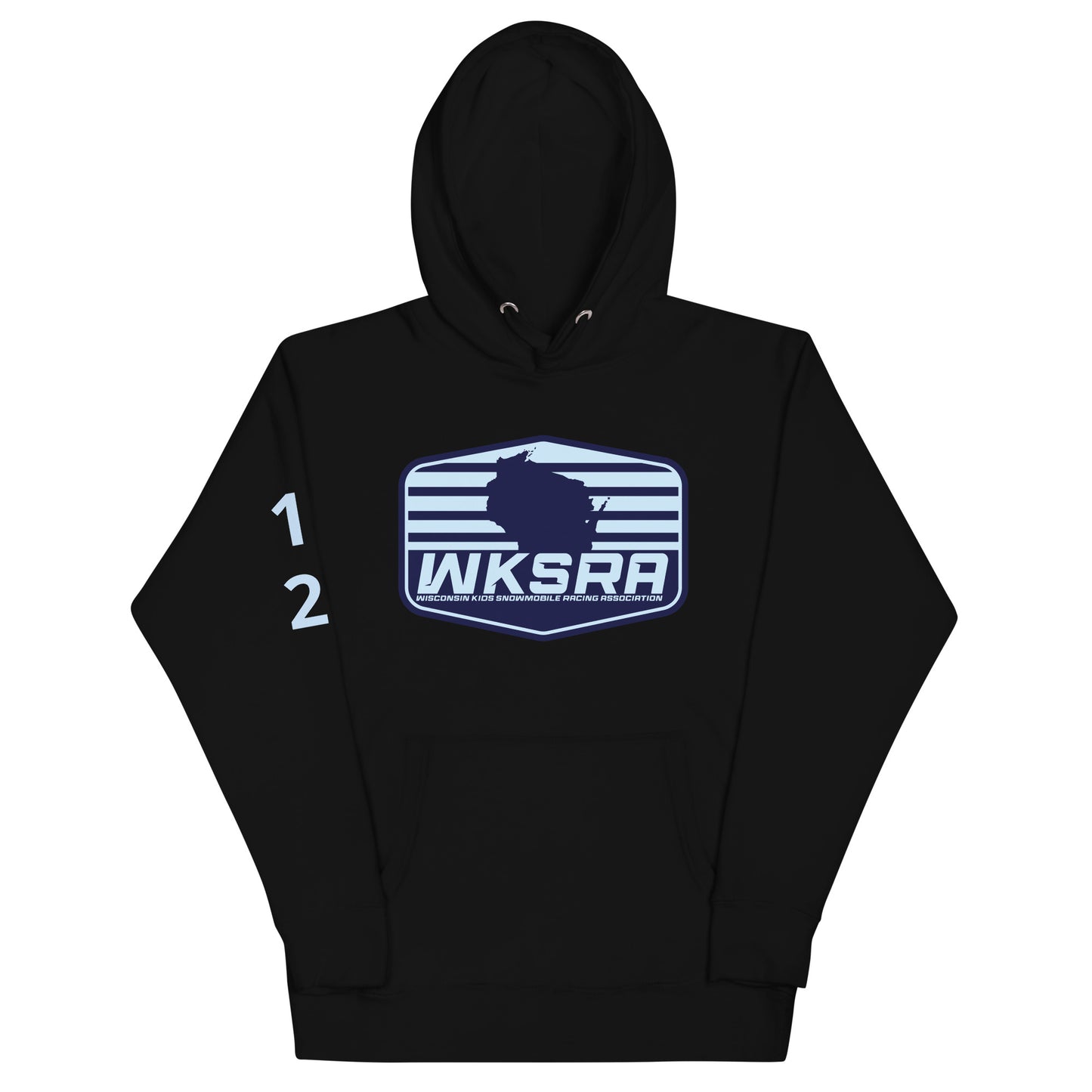 Adult Unisex Hoodie w/ Custom Number on Arm