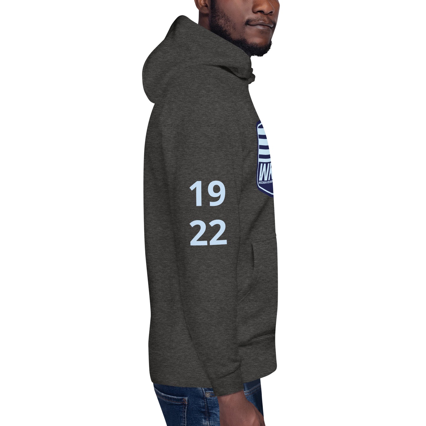 Adult Unisex Hoodie w/ Custom Number on Arm